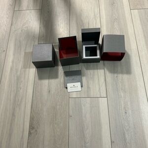 Michele Black Exterior with Red Interior Watch Box Set NO WATCH